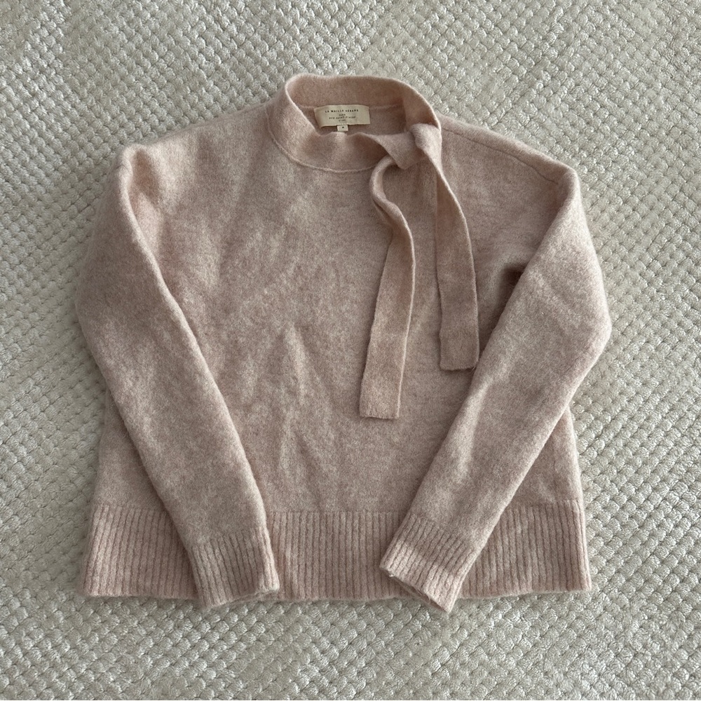la maille sézane mohair blush sweater